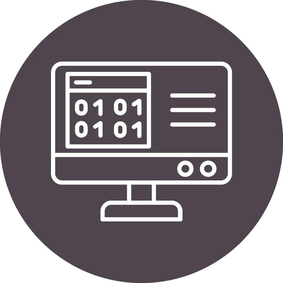 Binary Code Vector Icon