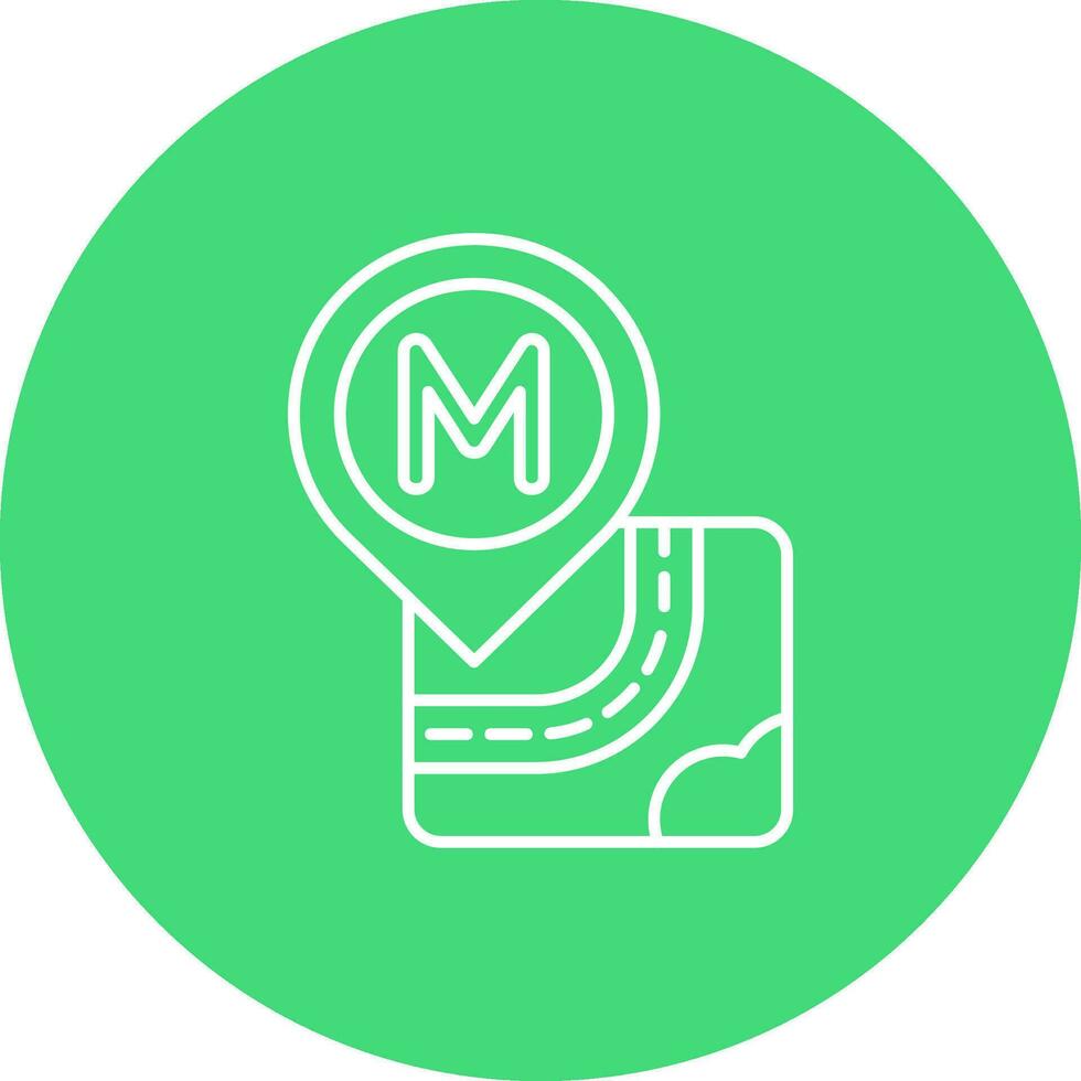 Public Line color circle Icon vector