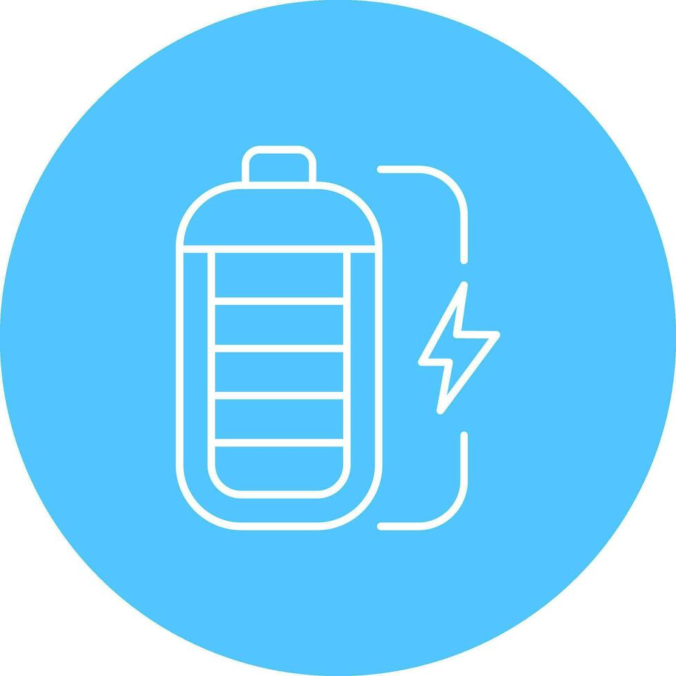 Battery Line color circle Icon vector
