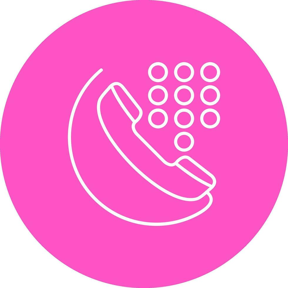 Dial Line color circle Icon vector