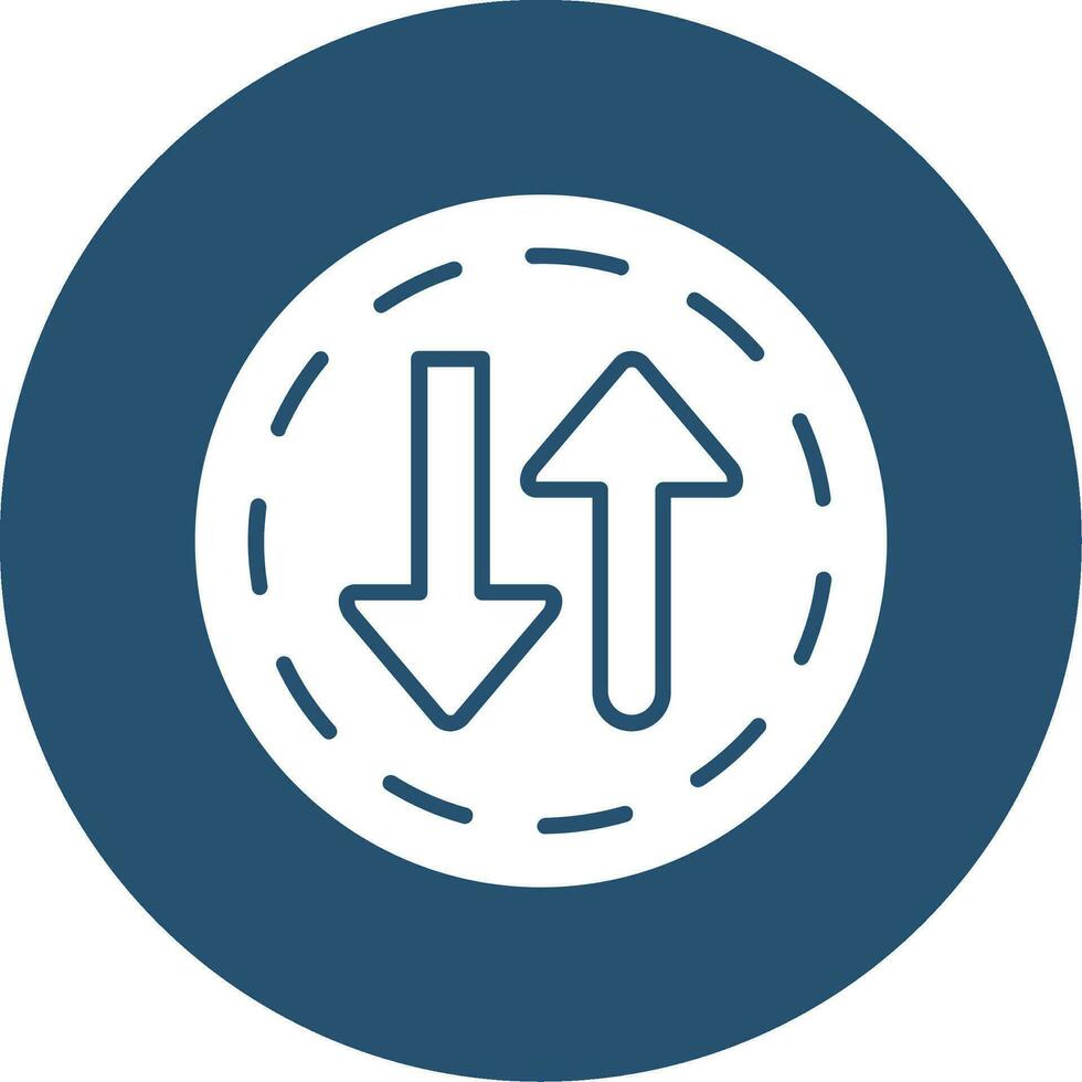 Two Way Street Vector Icon