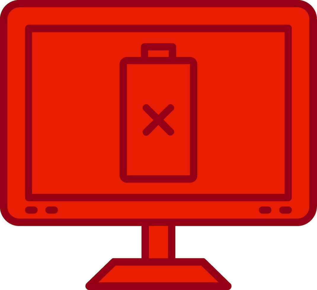 Low Battery Vector Icon
