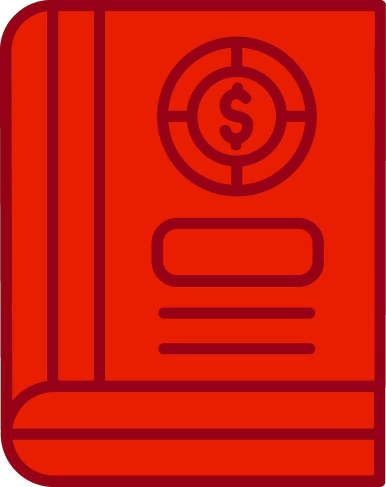 icono de vector de libro de contabilidad