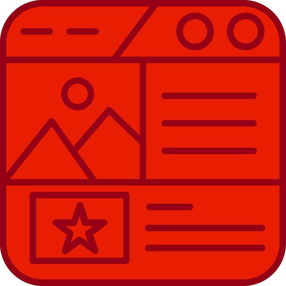Landing Page Vector Icon