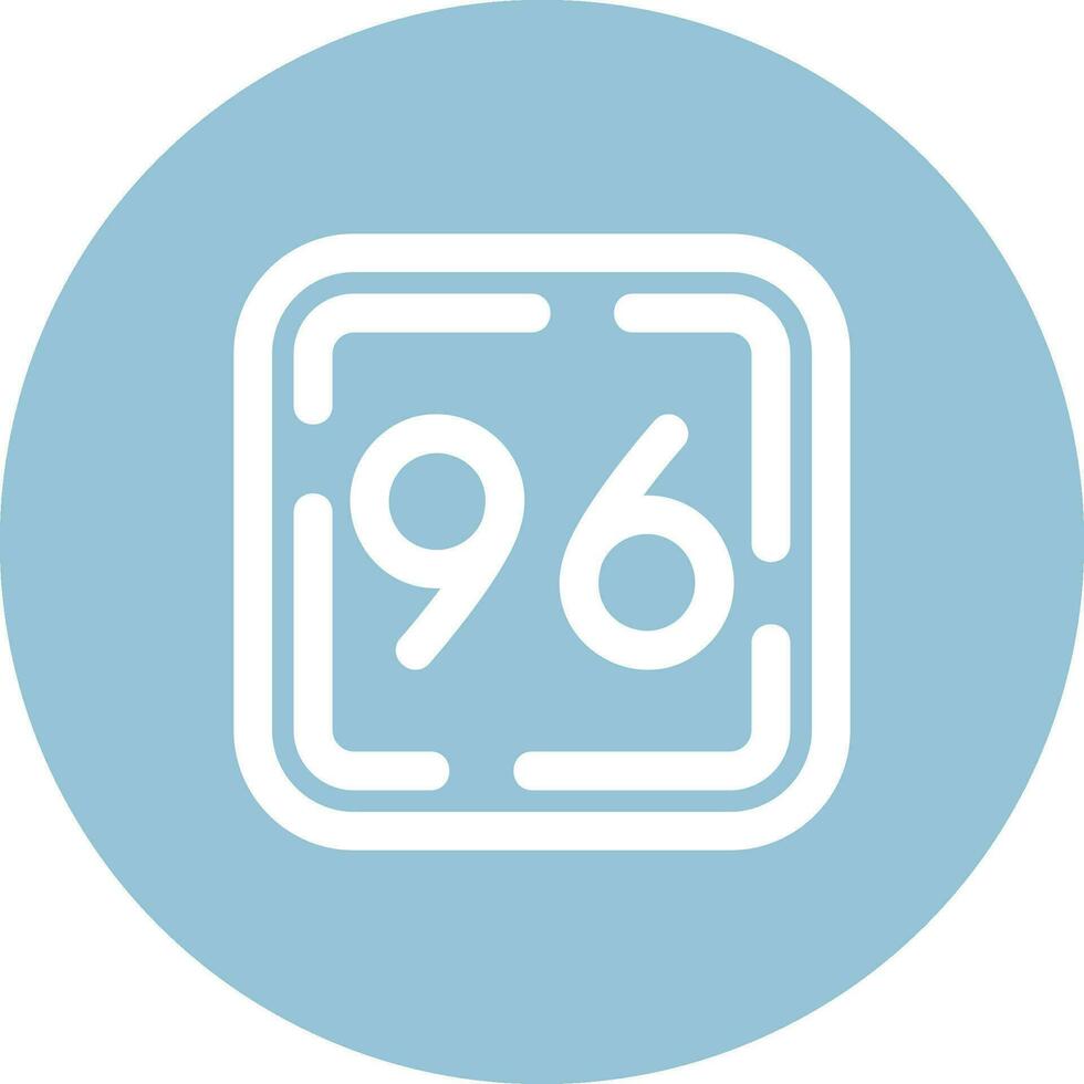 Ninety Six Line color circle Icon vector