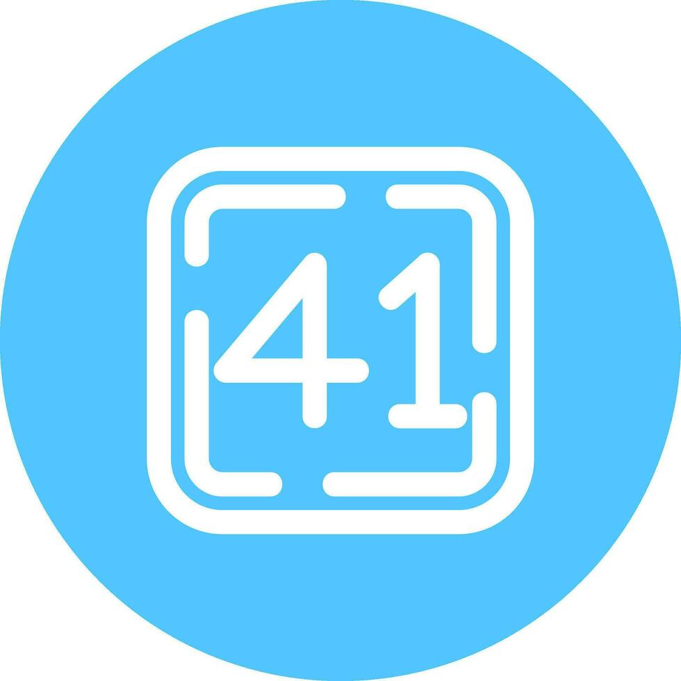 Forty One Line color circle Icon vector