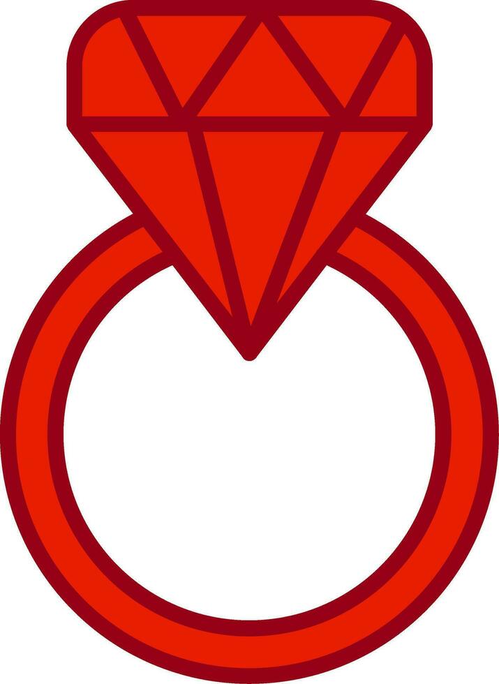 icono de vector de anillo