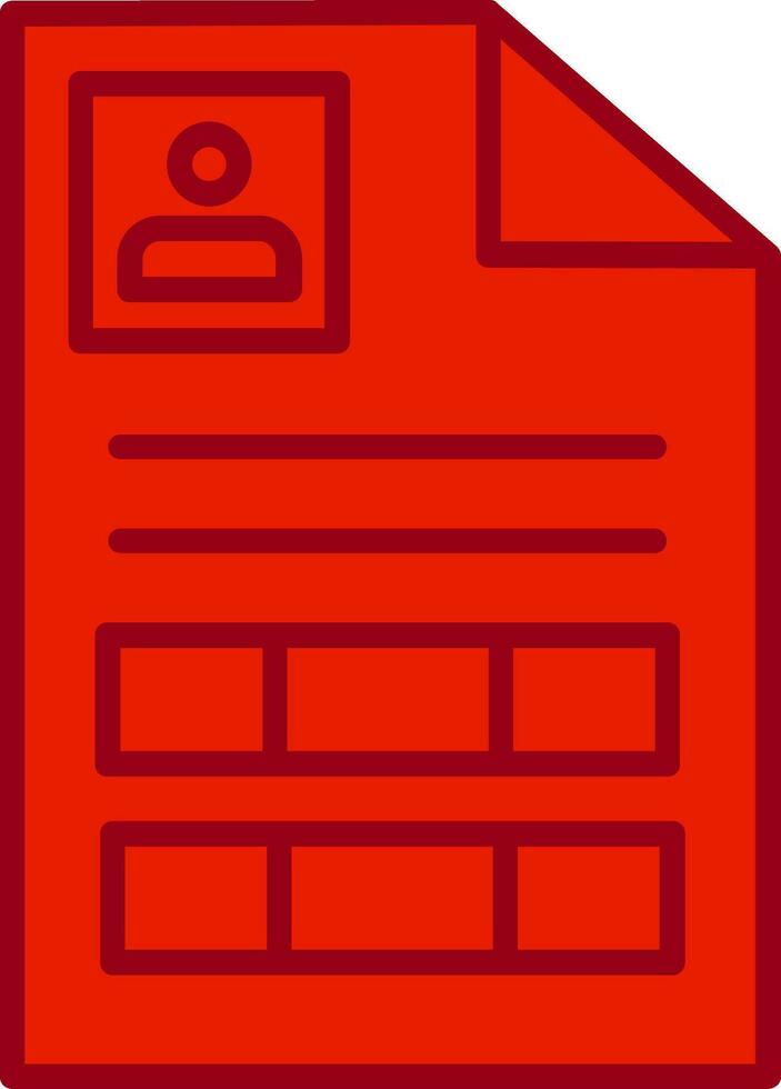Curriculum Vitae Vector Icon