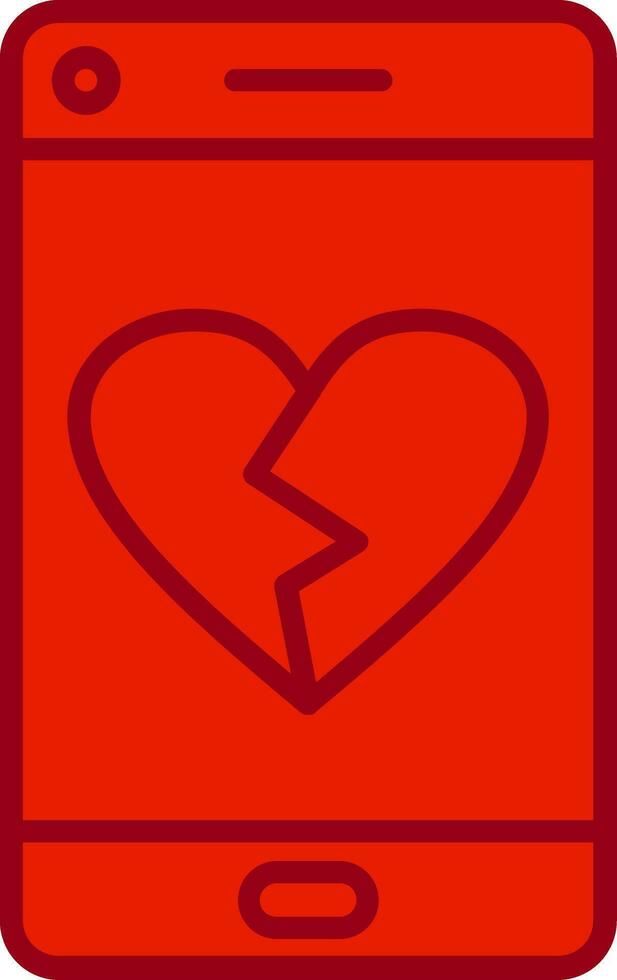 Heart Break Vector Icon