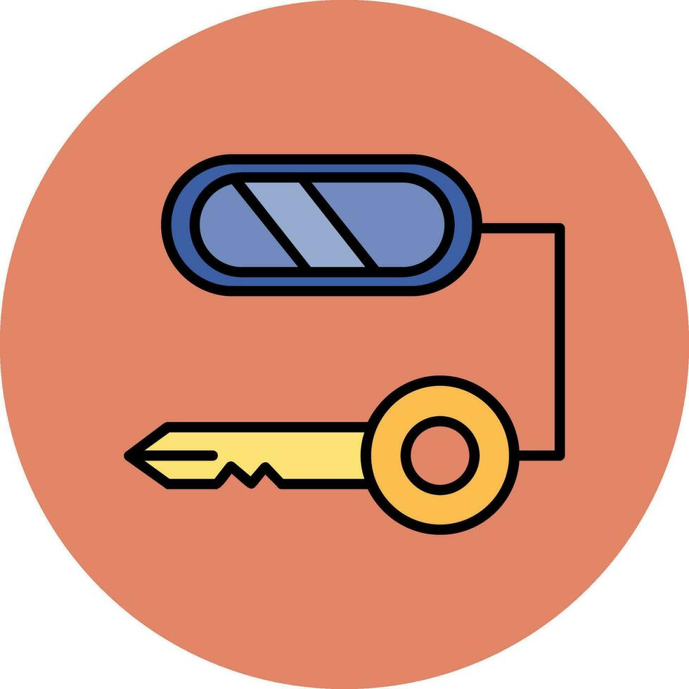 Composite Key Vector Icon