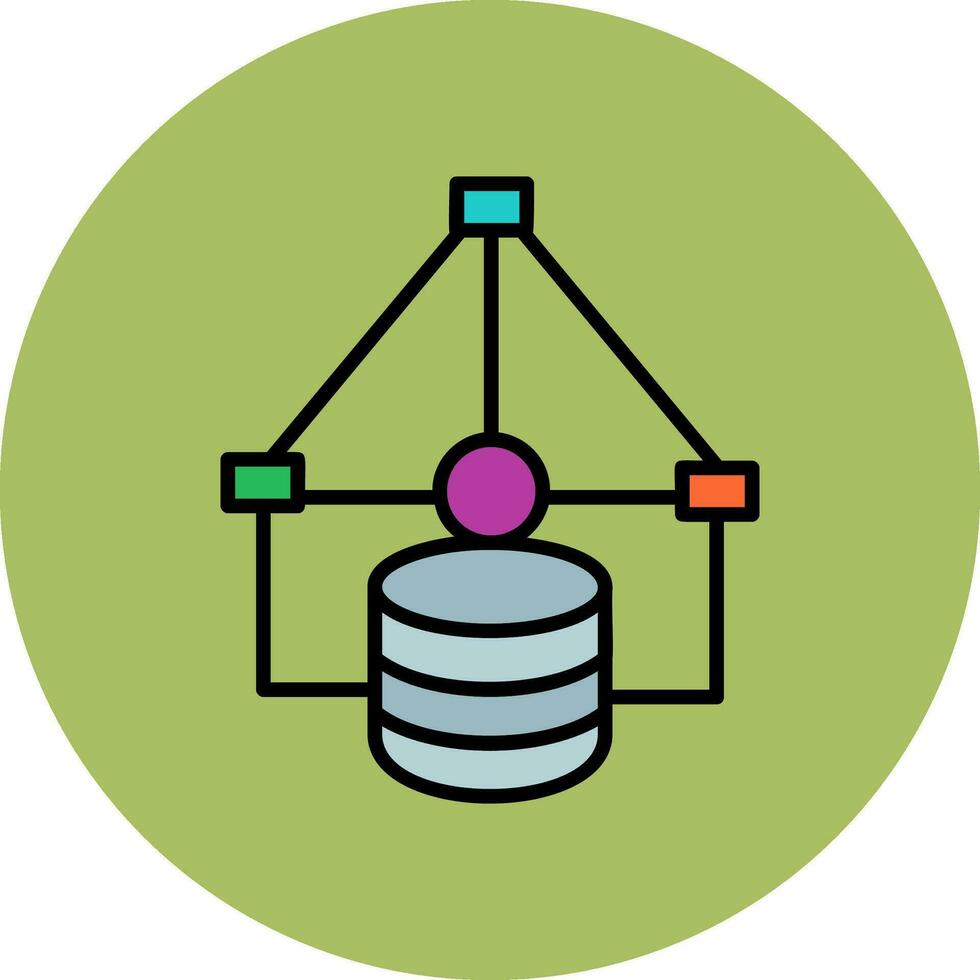 Data Flow Vector Icon