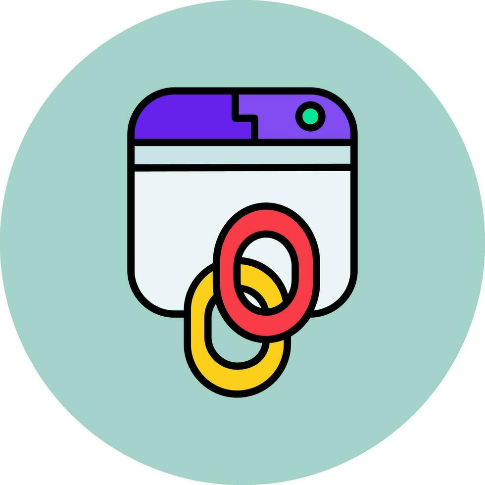 Backlink Vector Icon