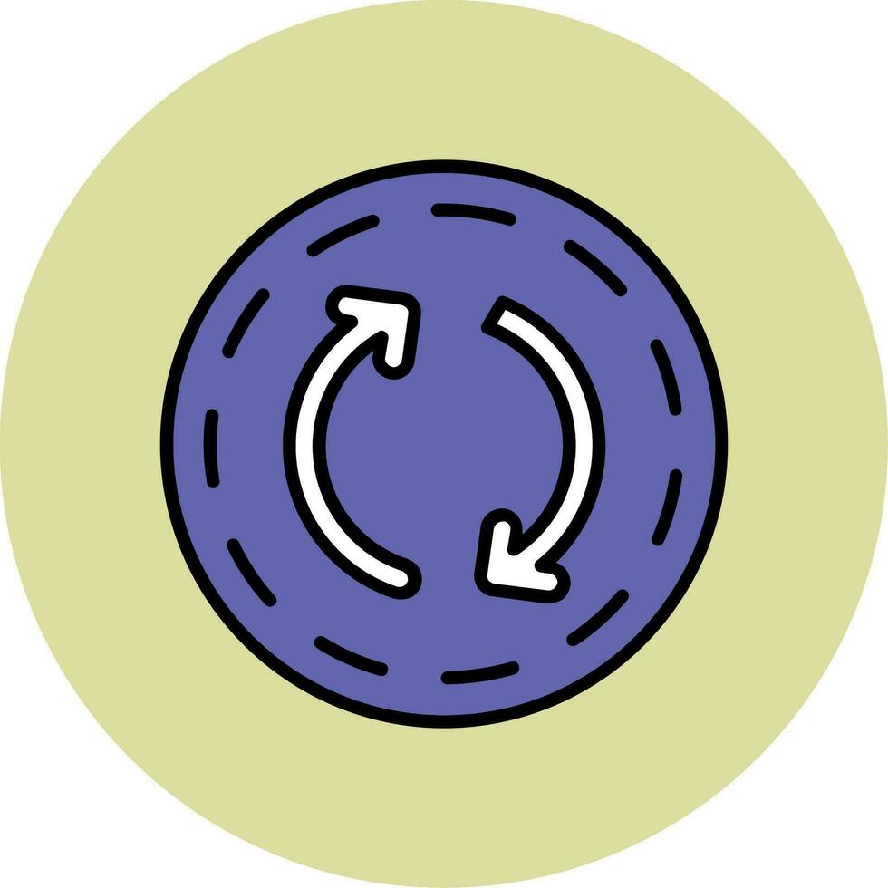 Roundabout Vector Icon