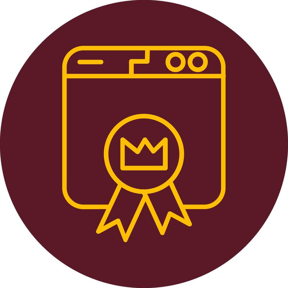 Premium Website Vector Icon