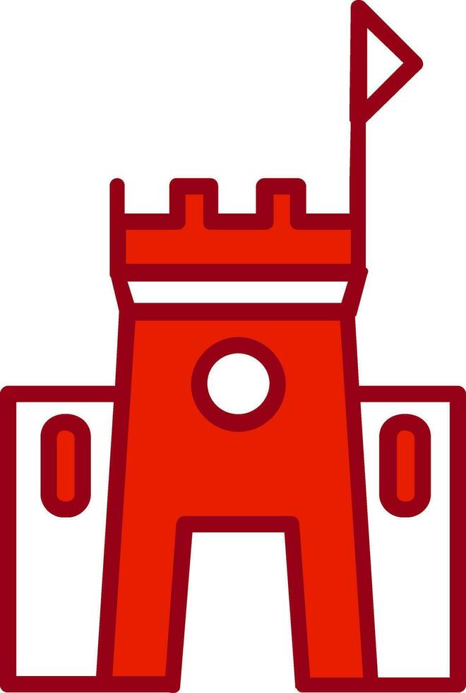 icono de vector de castillo de arena