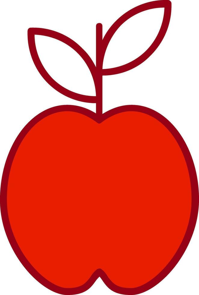 icono de vector de manzana