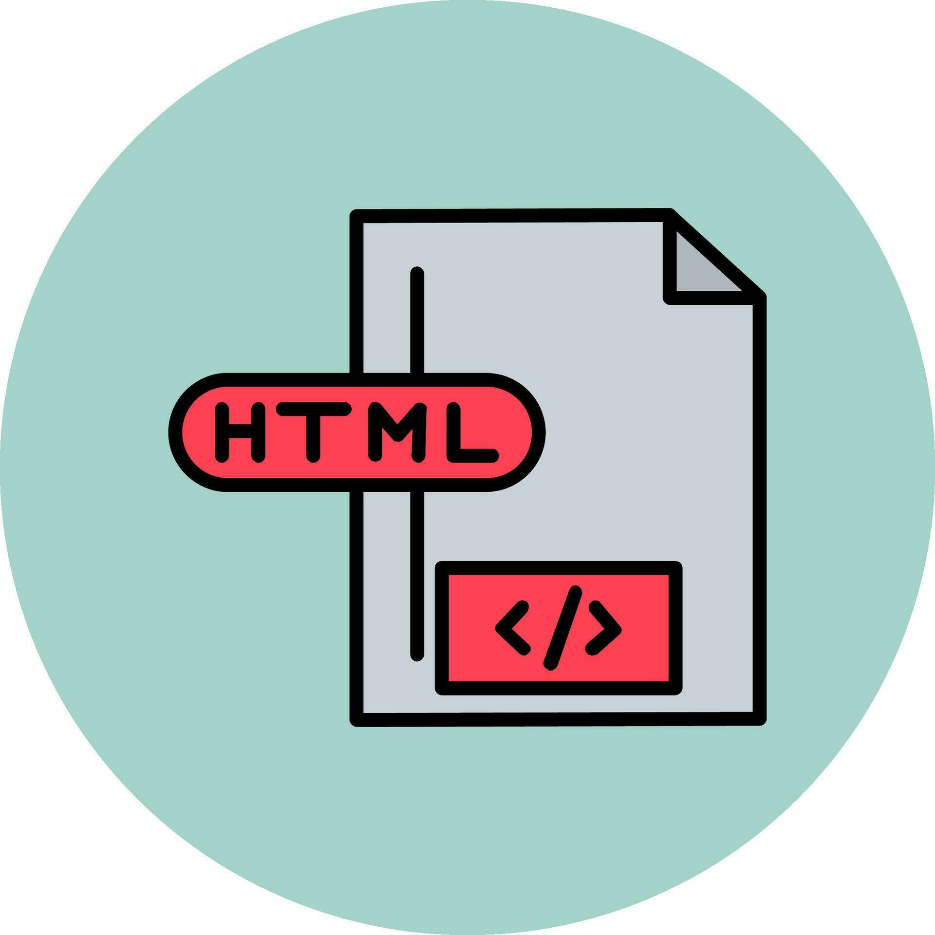 Html File Vector Icon 36976570 Vector Art at Vecteezy