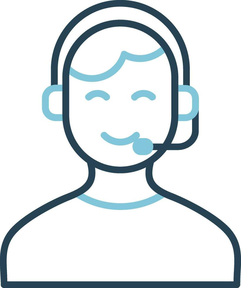 Customer Service Agent  Vector Icon