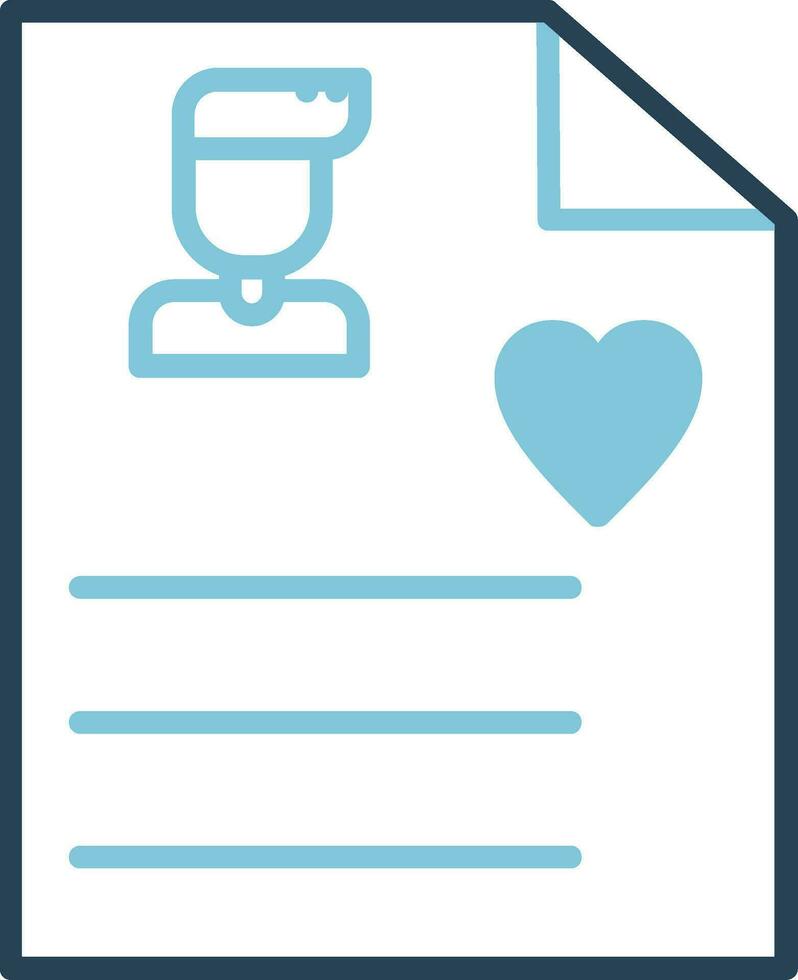 User Biodata Vector Icon