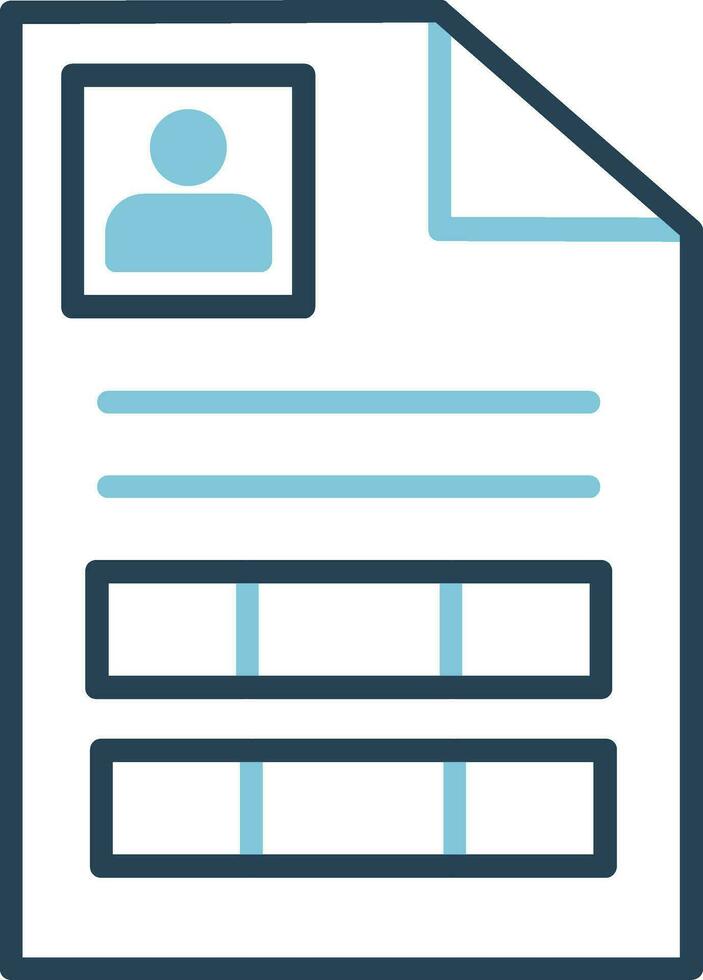 Curriculum Vitae Vector Icon