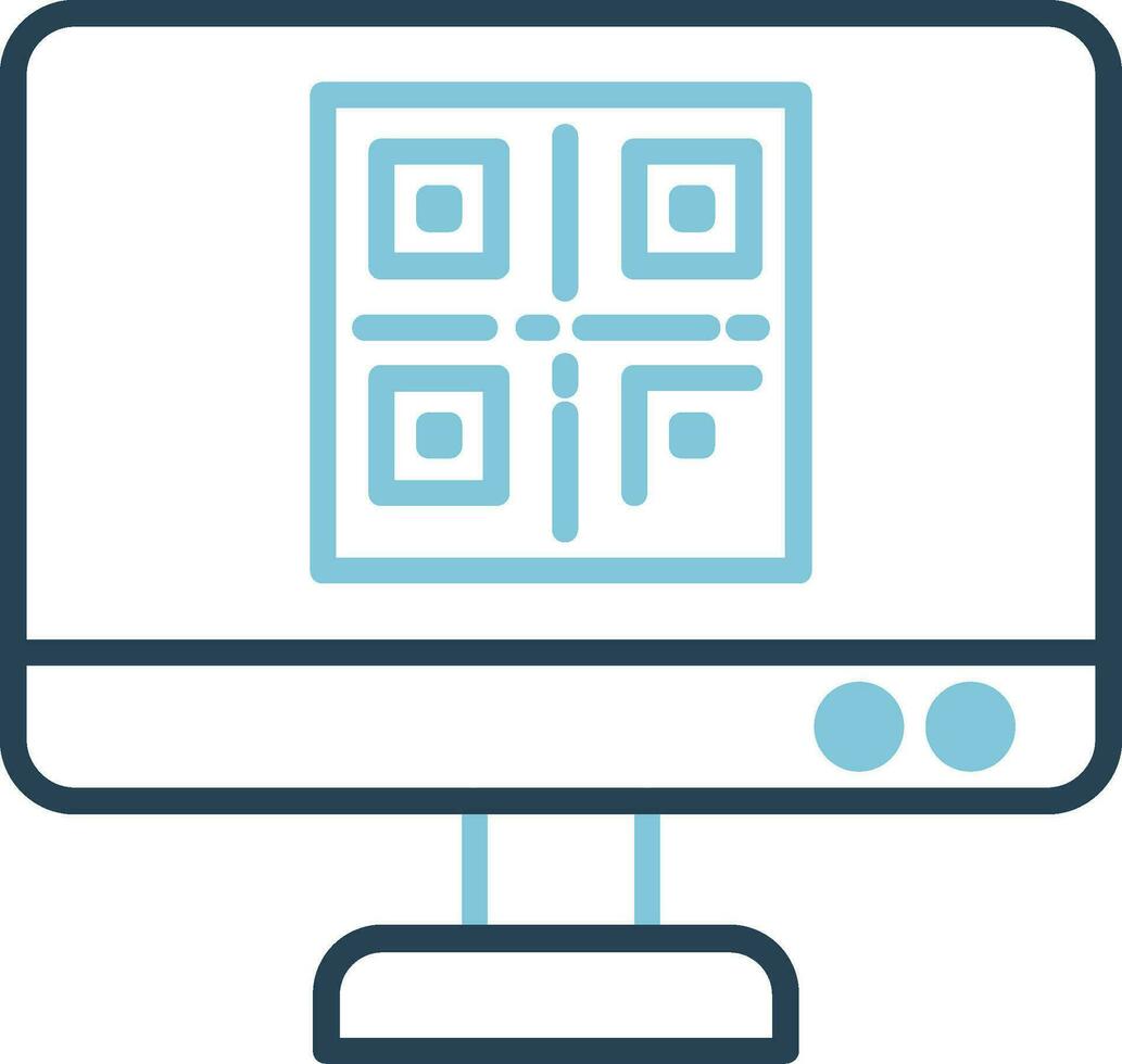 icono de vector de código qr