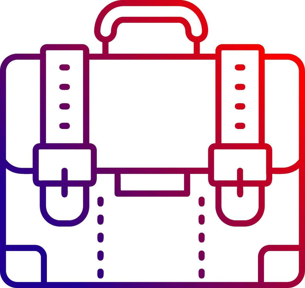 Suitcase Line gradient Icon vector