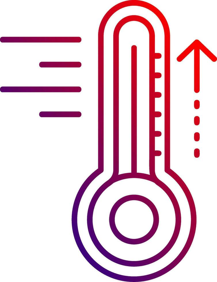 Hot Line gradient Icon vector