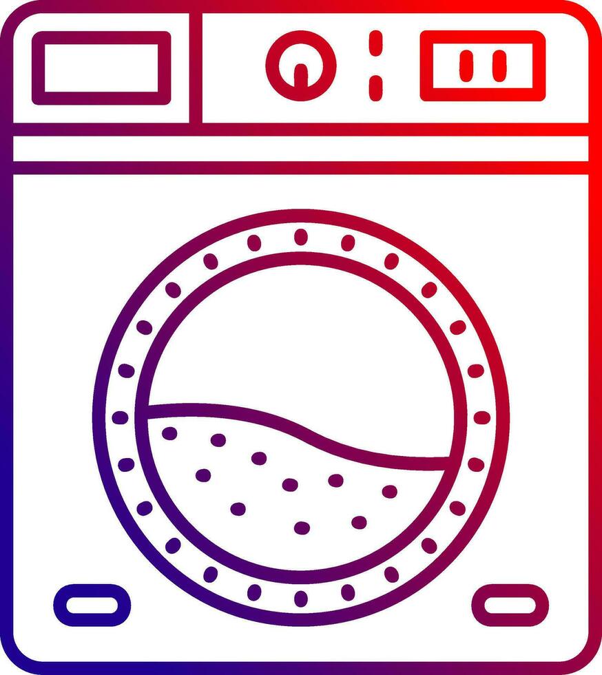 Laundry Line gradient Icon vector