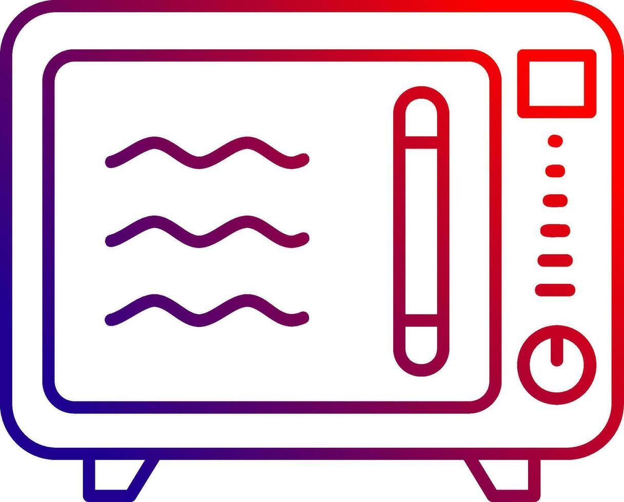 Oven Line gradient Icon vector