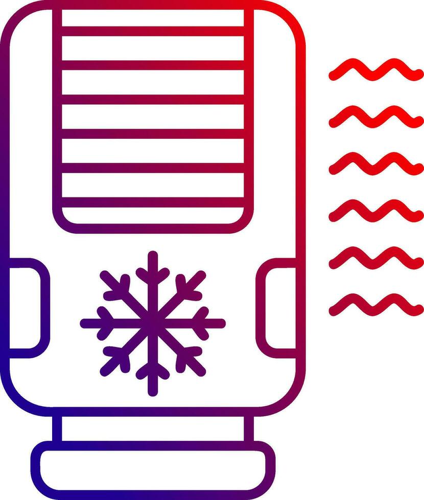 Air conditioner Line gradient Icon vector