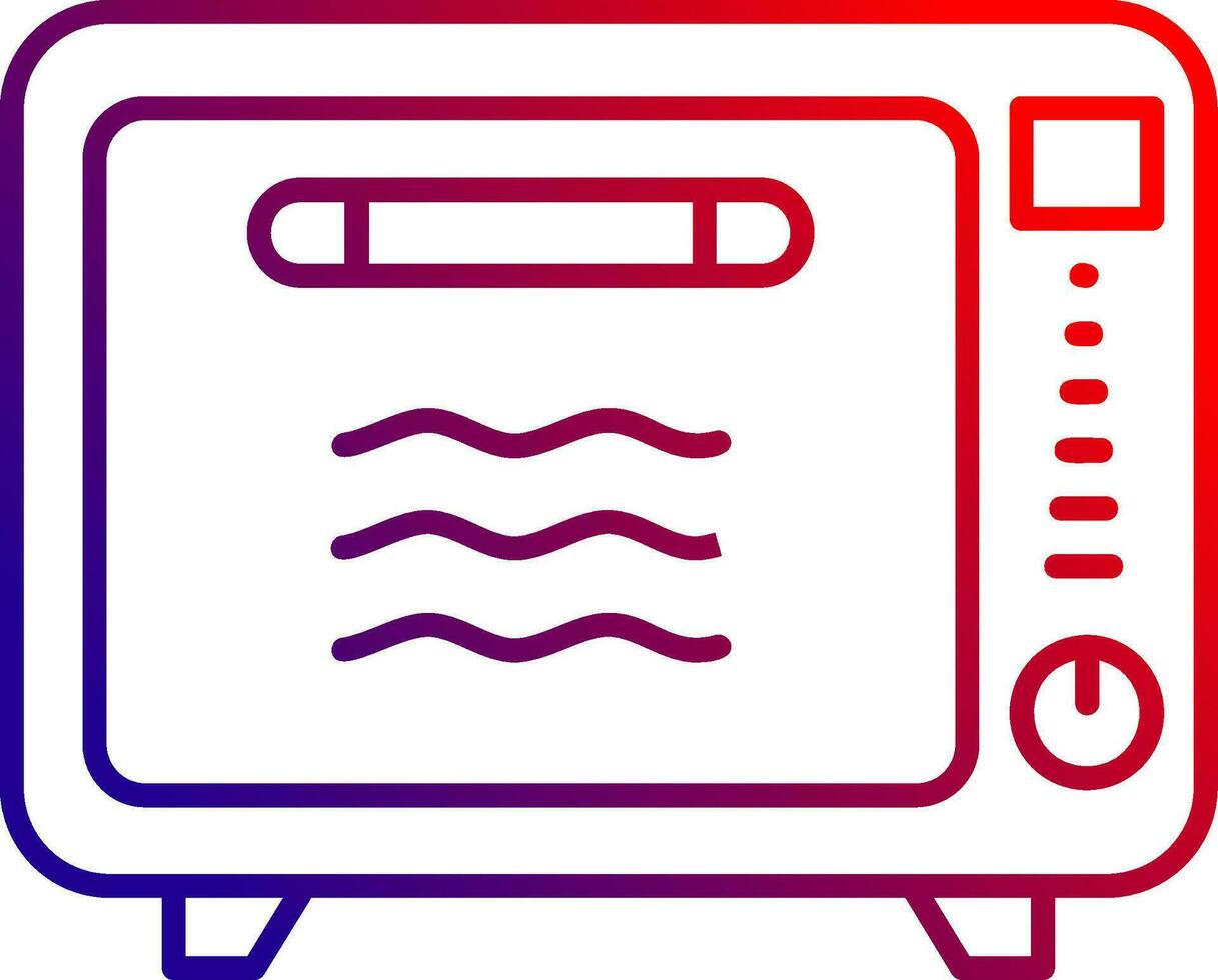 Oven Line gradient Icon vector