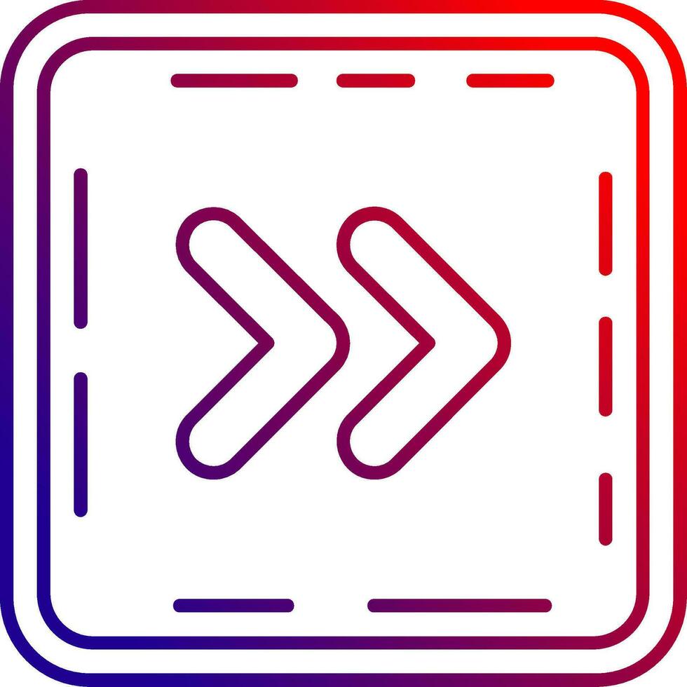 Chevron Line gradient Icon vector
