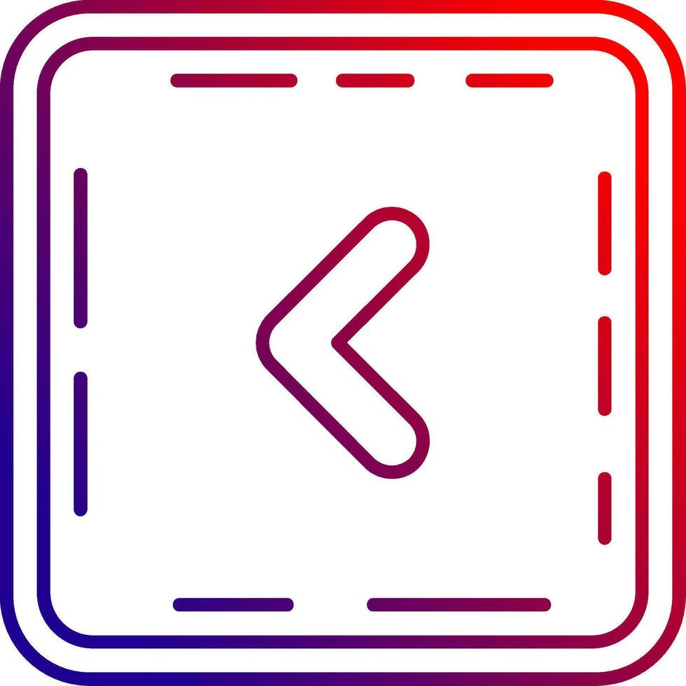 Chevron Line gradient Icon vector