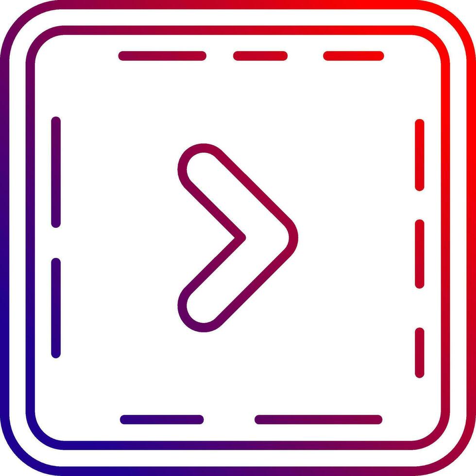 Chevron Line gradient Icon vector