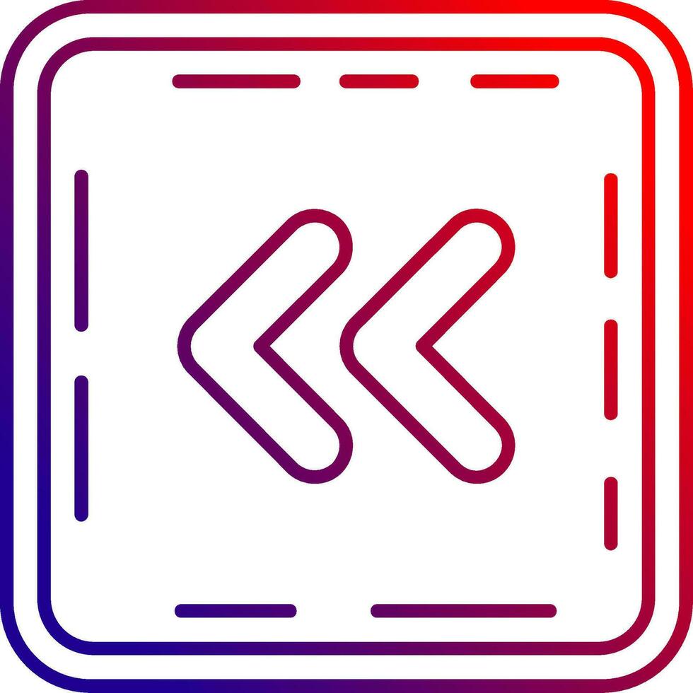 Chevron Line gradient Icon vector