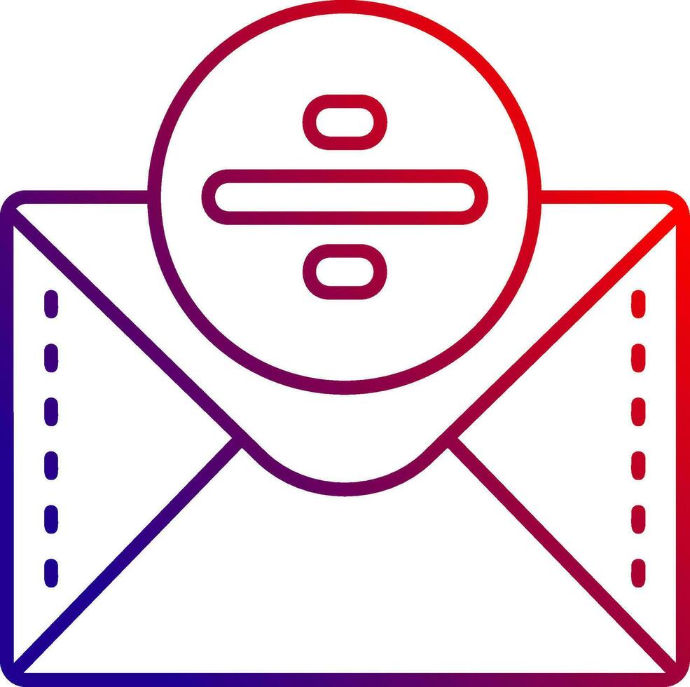 Divide Line gradient Icon vector