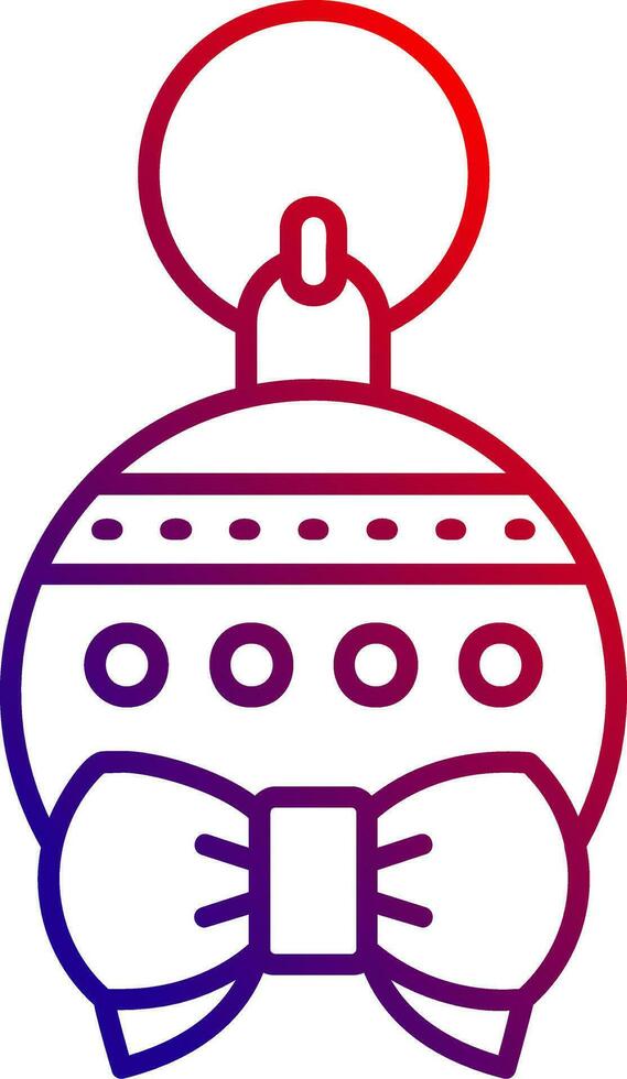 Bauble Line gradient Icon vector