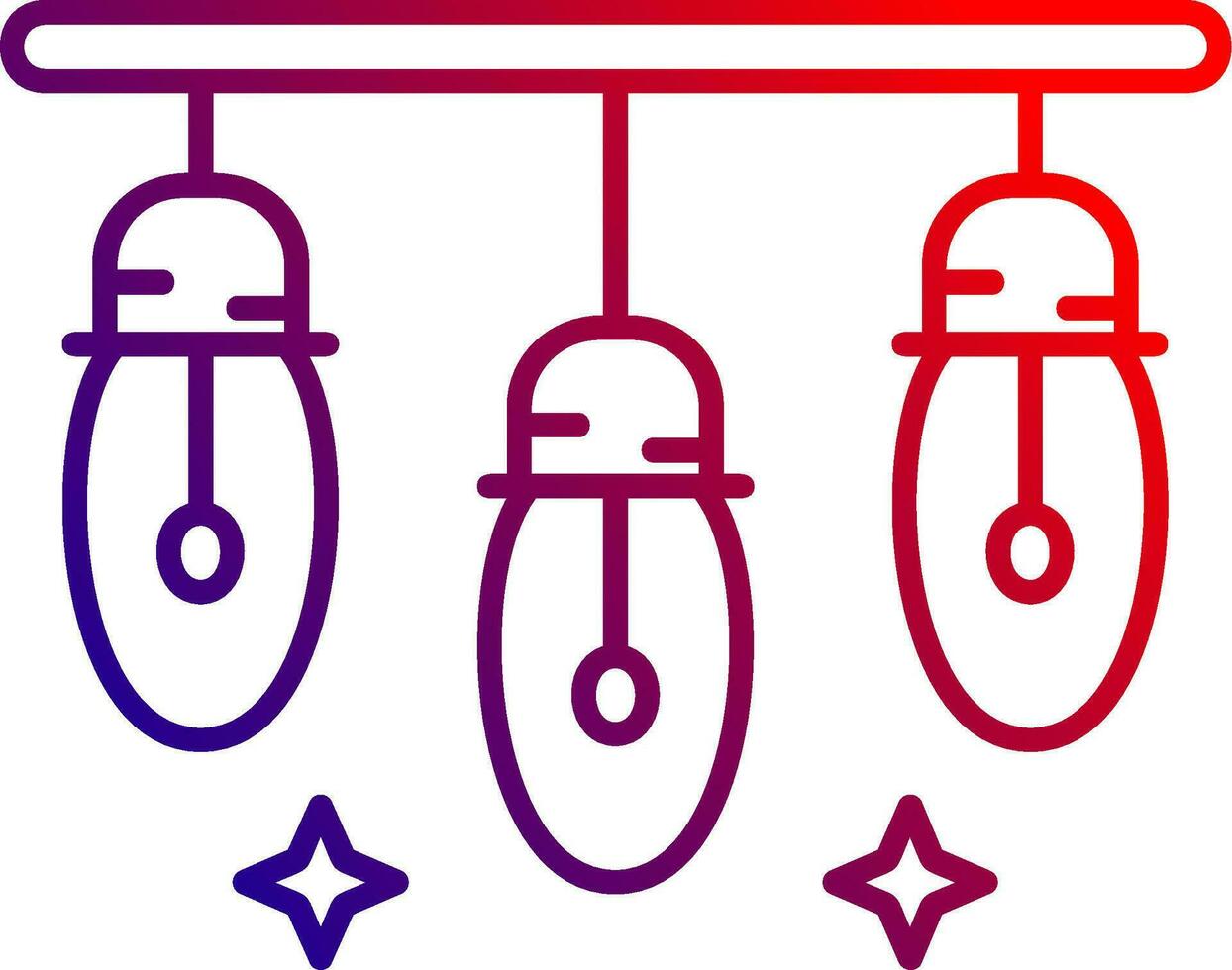 Lights Line gradient Icon vector