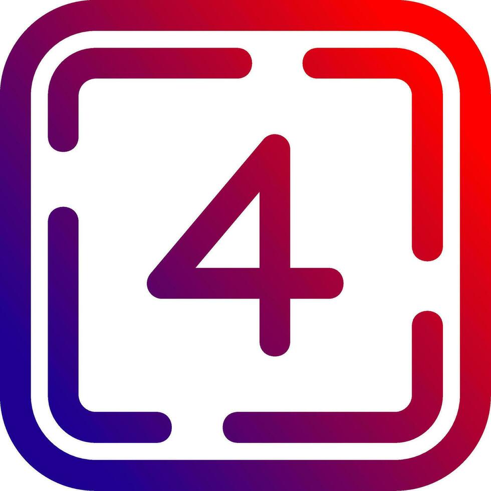 Four Line gradient Icon vector