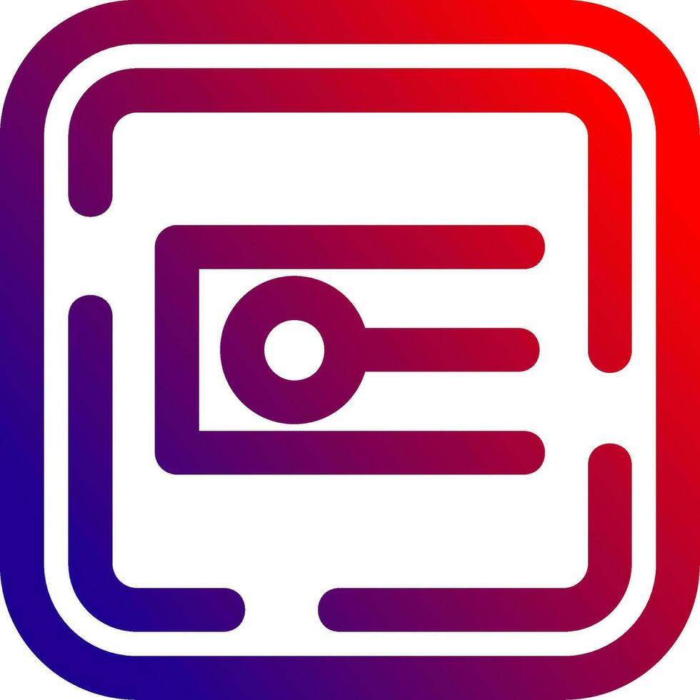 Endpoint Line gradient Icon vector