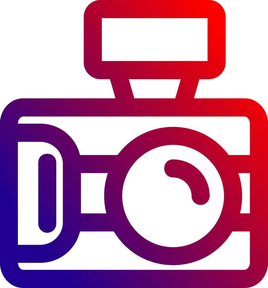 Photo capture Line gradient Icon vector