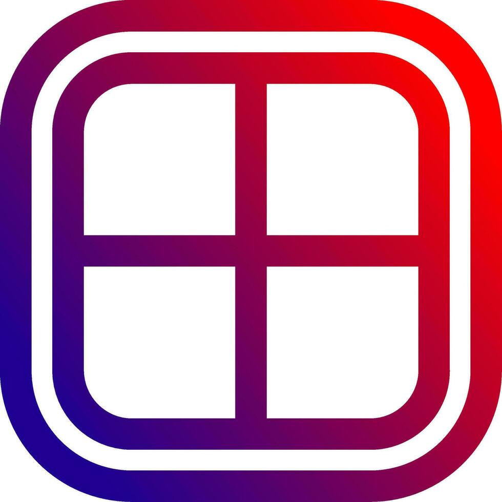 Layout Line gradient Icon vector