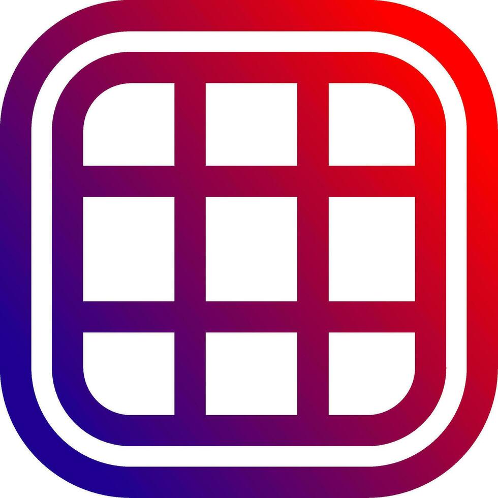 Layout Line gradient Icon vector