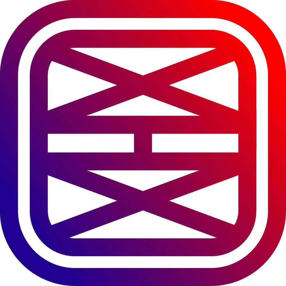 Layout Line gradient Icon vector