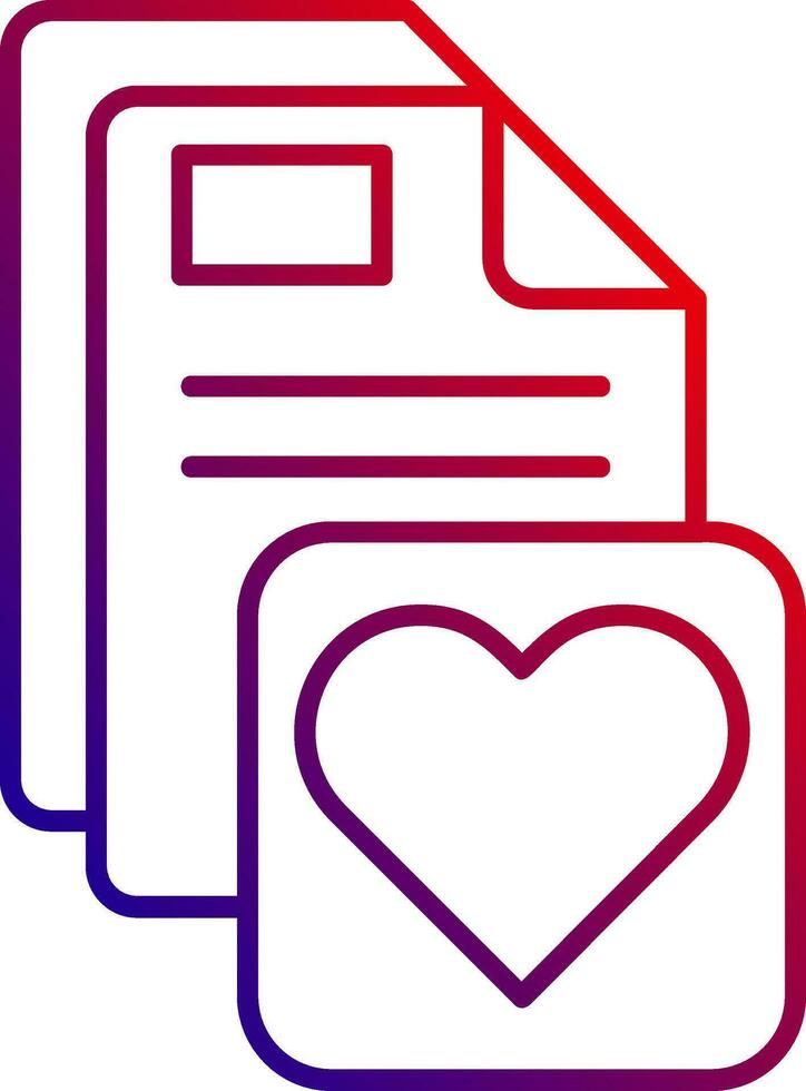 Favorite Line gradient Icon vector