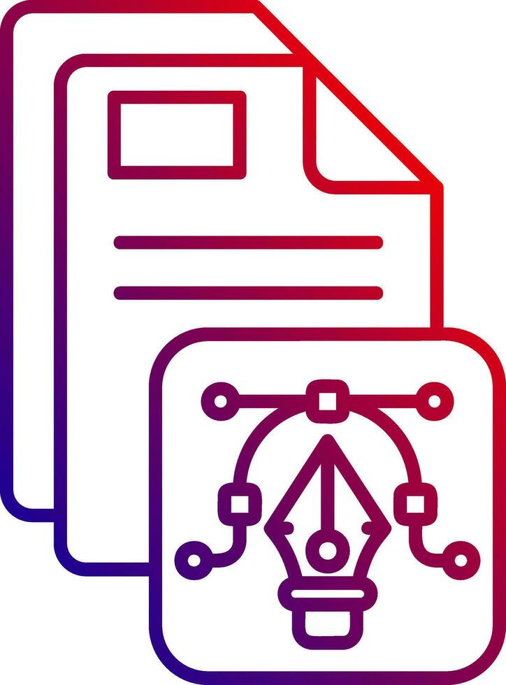 Vector Line gradient Icon