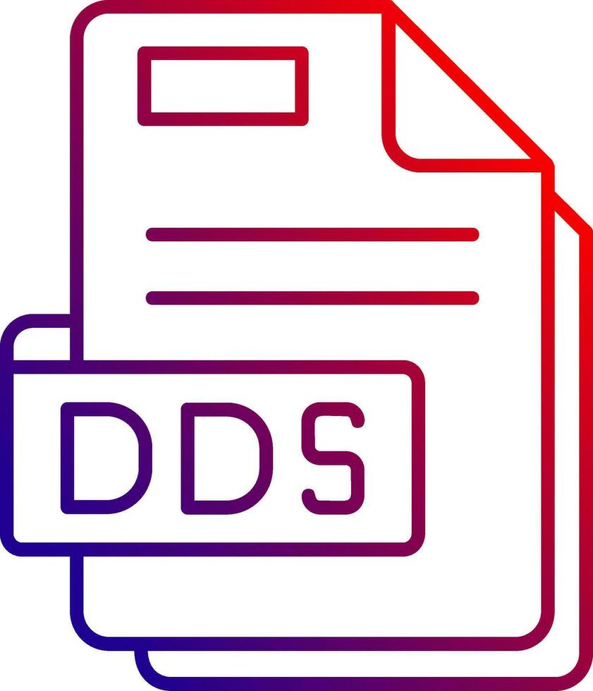 Dds Line gradient Icon vector