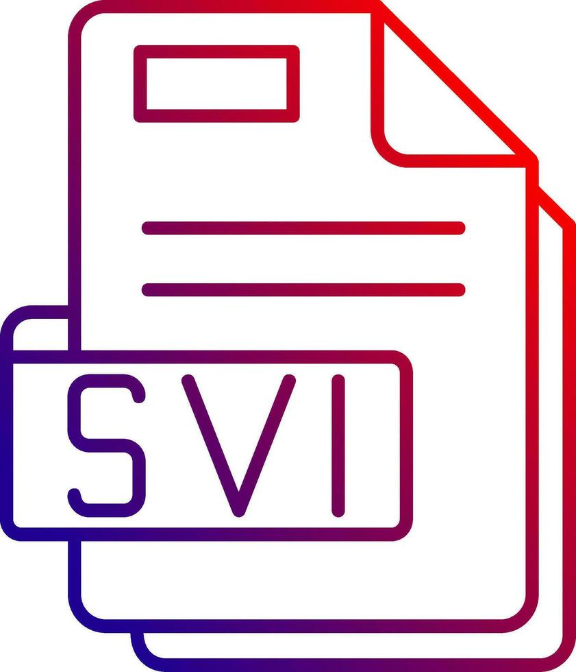 Svi Line gradient Icon vector