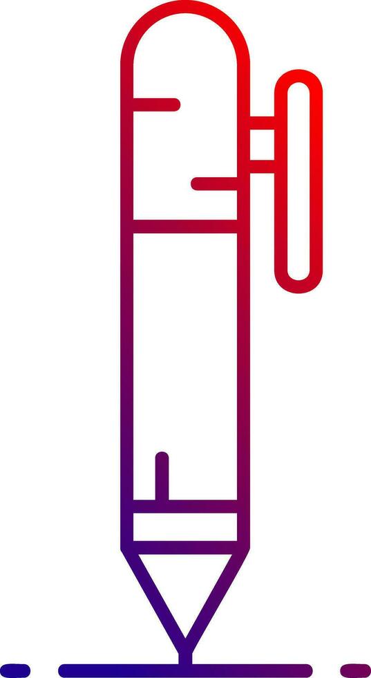 Pen Line gradient Icon vector