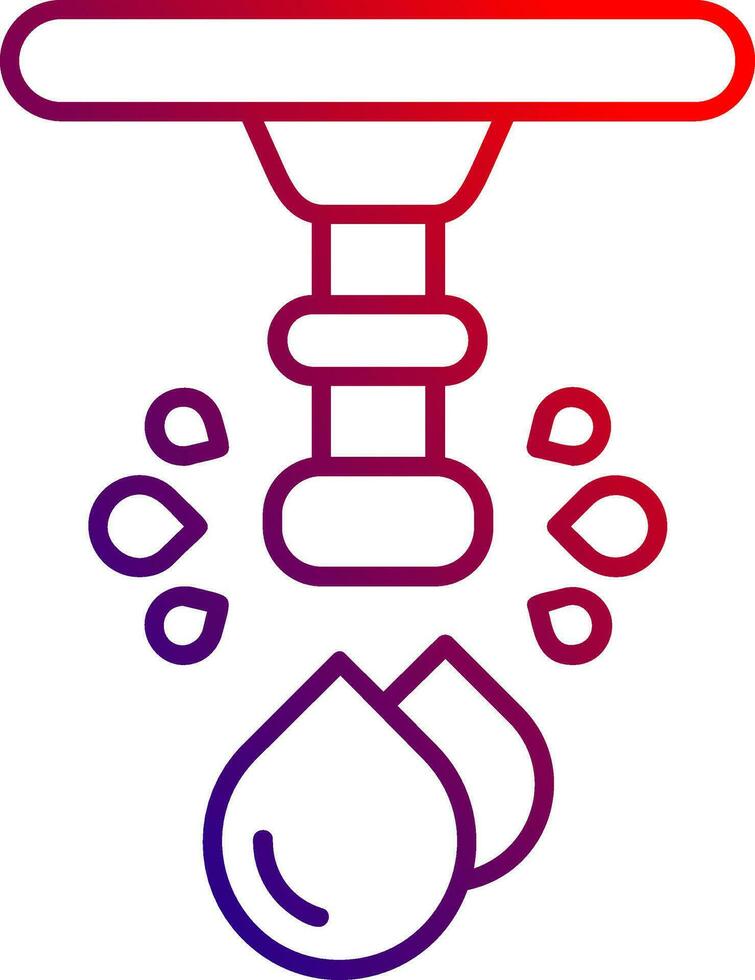 Water Line gradient Icon vector